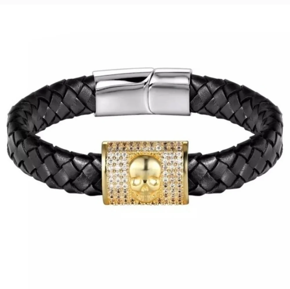 Skull Leather Bracelet​